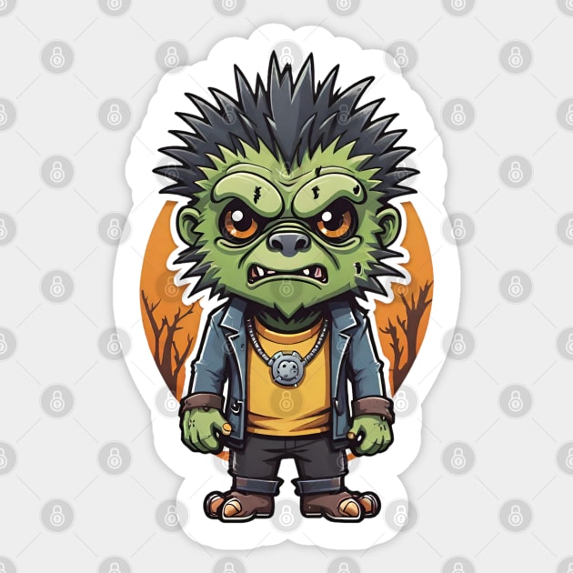 Frankenstein Porcupine 2 Sticker by Grave Digs